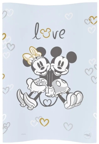 Ceba prebaľovacia podložka mäkká Disney Minnie & Micky modrá 50x70