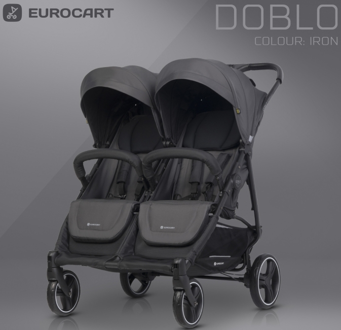 EURO-CART DOBLO Iron kočík pre dvojičky