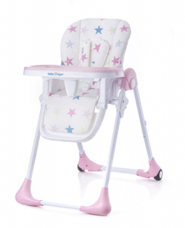 BABYTIGER 4Kraft stolička na krmenie BENJI pink