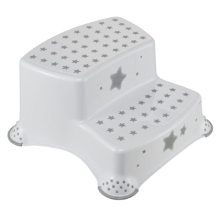 KEEEPER protišmykový dvoj-stupienok k toalete Stars – Hviezdy biely