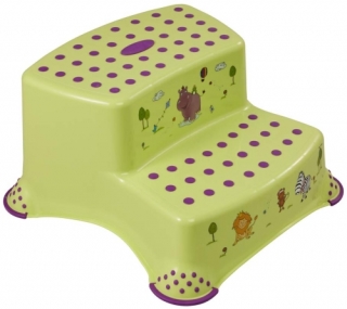 KEEEPER protišmykový dvoj-stupienok k toalete Hippo – Hroch zelený